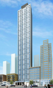 A rendering of 140 West 28th Street. 