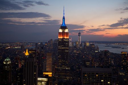 Empire State Building at 350 Fifth Avenue. 