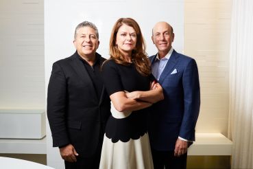 MaryAnn Gilmartin, center, left Forest City New York after 24 years to found L&L MAG with Robert Lapidus (left) and David Levinson of L&L Holdings.