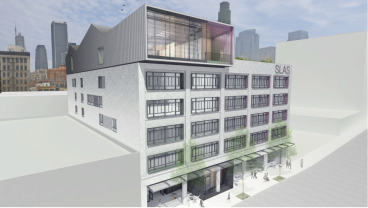 A rendering of the Norton building following its conversion to office space.