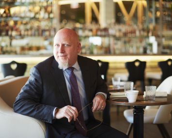 BITE KNIGHT: Spencer Levy negotiated the lease for Gabriel Kreuther in Midtown, where he is seated for lunch.