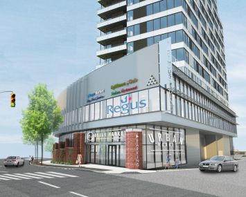 A rendering of Lighthouse Point Market and 35A Bay Street. The market will open later this year.