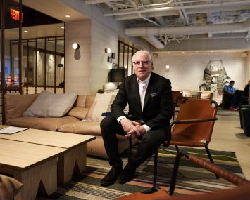 Mitch Hochberg, President of Lightstone at Moxy Hotel Times Square in New York City