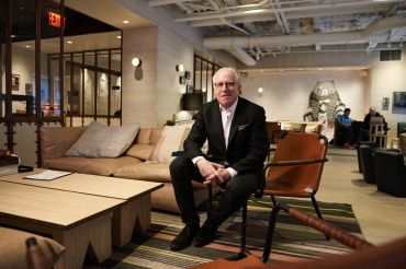 Mitch Hochberg, President of Lightstone at Moxy Hotel Times Square in New York City