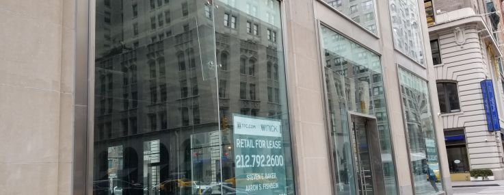 The retail space at 387 Park Avenue South.