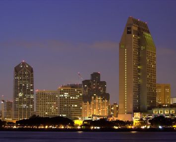 Evening in San Diego.