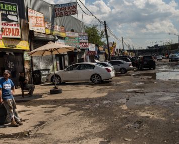 Willets Point auto shops in 2013.