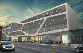 A rendering of the planned office project in Culver City, Calif.