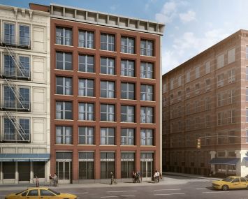 A rendering of the development at 11 Greene Street in SoHo.