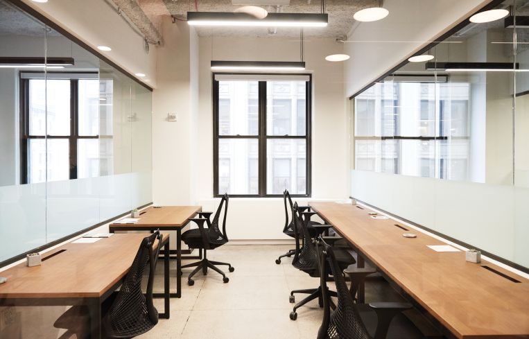 Office suites can accommodate companies with one to 10 employees.