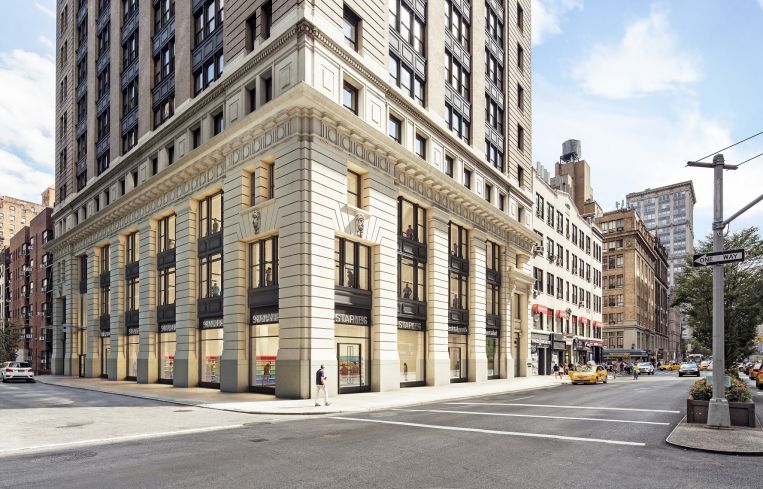 The landlord plans to revitalize the facade of the building and its storefronts as well.