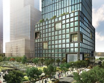 55 Hudson Yards, Looking West from 34th St.