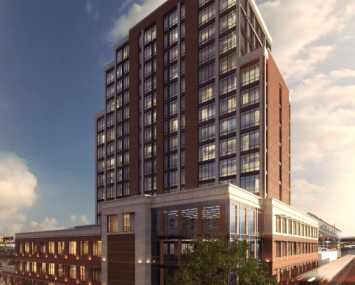 A rendering of the development at 3-50 St. Nicholas Avenue.
