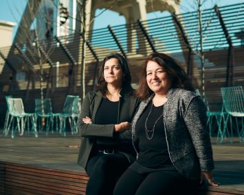 Anne Marie Lubrano (left) and Lea Ciavarra.