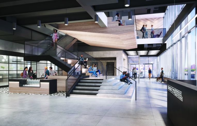 Fogarty Finger is designing the interior of Dock 72, a 645,000-square-foot new office building on the waterfront in the Brooklyn Navy Yard.