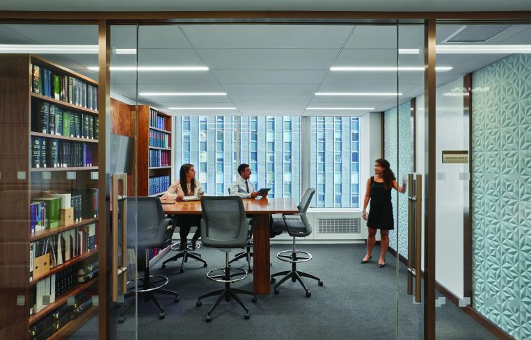 Law firm Hodgson Russ' new offices at 605 Third Avenue.