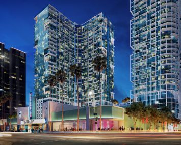 A rendering of the Palladium Residences.
