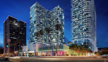 A rendering of the Palladium Residences. 