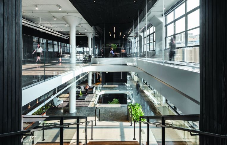 A+I designed Squarespace's offices at 8 Clarkson Street.