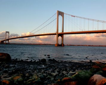 The Bronx–Whitestone Bridge.