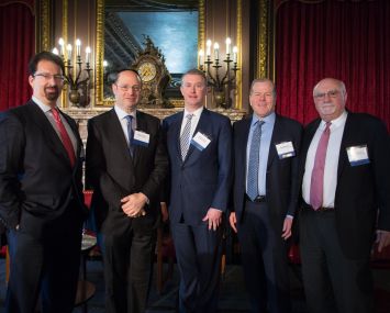 (Left to right) Mark Edelstein, Ralph Herzka, Dennis Schuh, Greg Reimers and Alan Wiener.