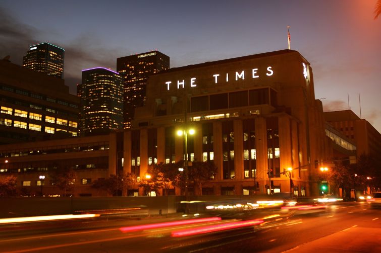 The Los Angeles Times building