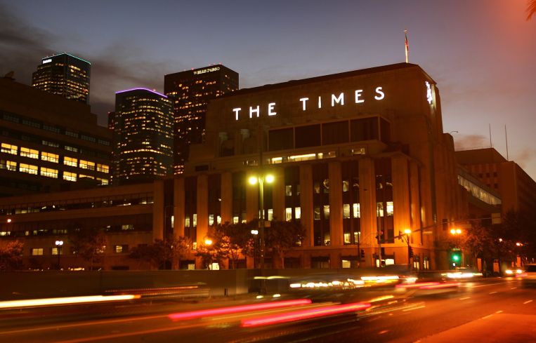 The Los Angeles Times building
