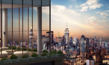 A rendering of the penthouse at Gramercy Tower.