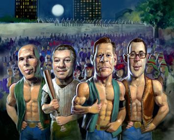 From left: Scott Rechler, Marc Holliday, Ric Clark and Jeff Blau.