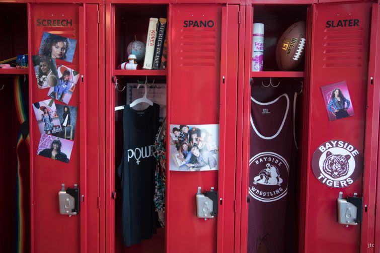 Lockers are set up just like in the show.