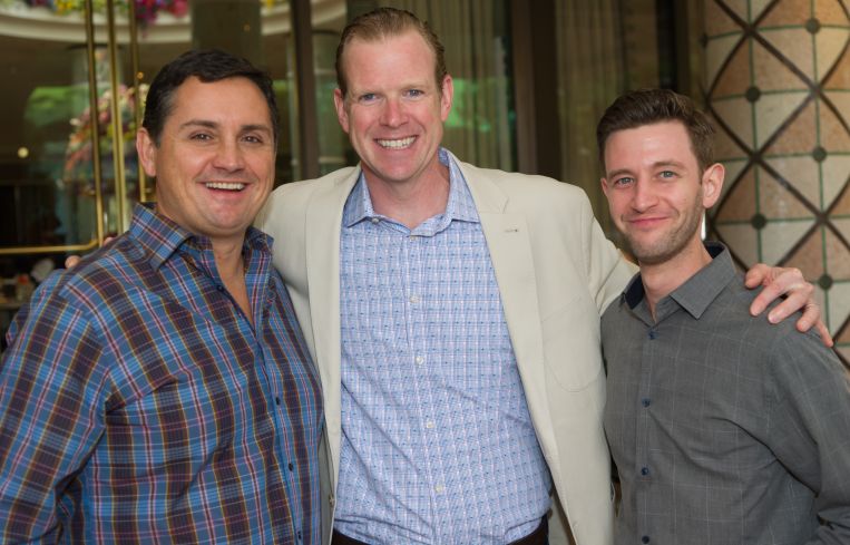 From left: Geoff Bailey of Ripco and Avison Young's James Nelson and Brent Glodowski.