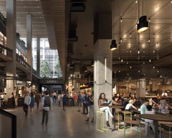 A rendering of The Market Line, which has opened at Essex Crossing in the Lower East Side.