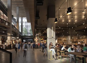 A rendering of The Market Line, which has opened at Essex Crossing in the Lower East Side.