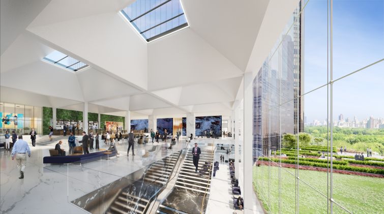 A skylight in Deutsche Bank's new offices.