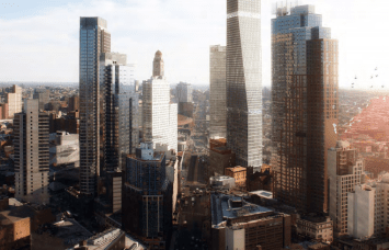 The proposed two-tower development at 80 Flatbush Avenue. 