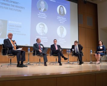 From left: Lou Coletti, Jim Durkin, Seth Pinsky, Justin Ginsburg and Indhira Figuerero.