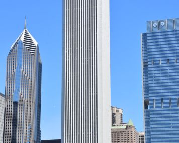 The Aon Center, Chicago's third-tallest building.