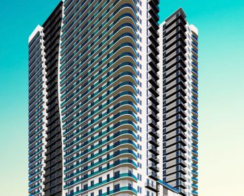 A rendering of Art Plaza Apartments at 58 Northeast 14th Street in Downtown Miami.