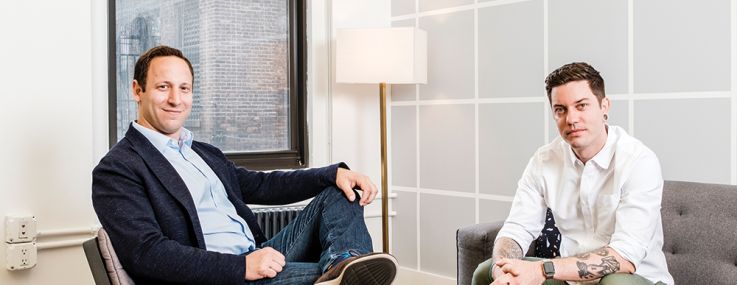 IN THE NEXT BREATH: Breather co-Founder and CEO Julien Smith, right, and Hank Jonap, the director of real estate transactions and construction at the company, are responding to clients’ demands for longer-term space by offering office spaces for as long as a year with an option to renew.
