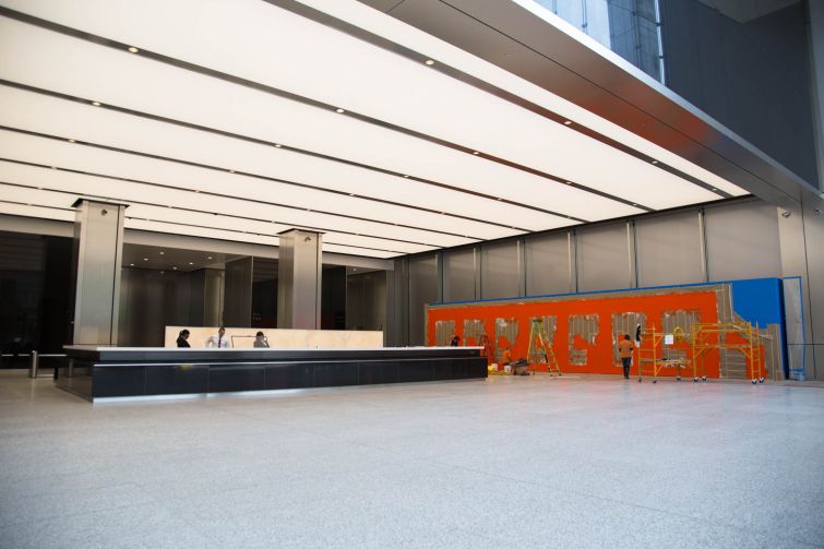 The lobby of 3 World Trade Center. 