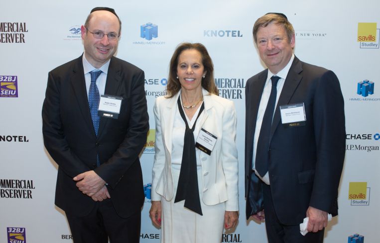 From L to R: Meridian Capital Group's Ralph Herzka, Himmel + Meringoff's Leslie Wohlman Himmel and Merdian's Aaron Birnbaum.