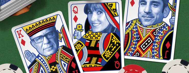 IN THE CARDS: Mid-sized firms run by Robert Futterman, far left, Daun Paris and David Sturner have made some bold plays as of late.