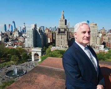 NYU executive vice president Martin Dorph oversees the university's massive real estate holdings in Greenwich Village.