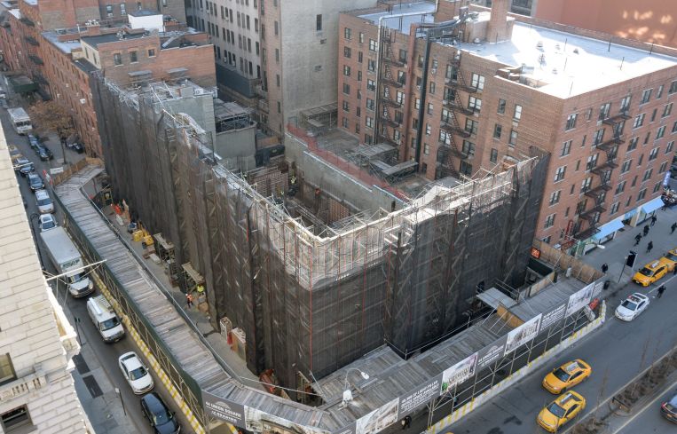 Construction work on the old Tammany Hall at 44 Union Square East.