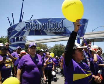 Disneyland Wage Protest