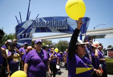 Disneyland Wage Protest