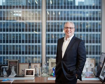 Josh Kuriloff, pictured in his office at Cushman & Wakefield, helped assemble an 800,000-square-foot lease for Pfizer at 66 Hudson Boulevard.