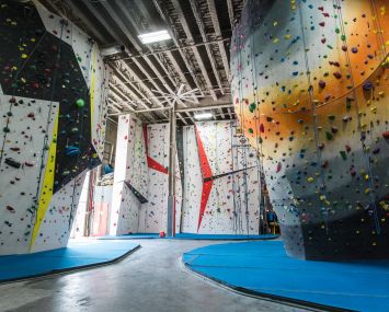 Inside The Cliffs in Long Island City, Queens.