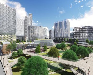 Rendering of Scotts Run in Tysons, Va.