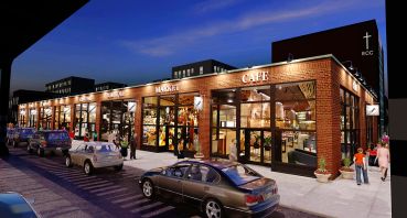 A rendering of the planned Astoria Artisan food hall at 34-39 31st Street, on the border between Long Island City and Astoria.